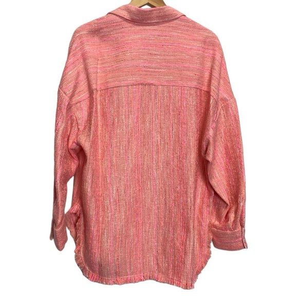 IRO Founda Fringed Bouclé Shirt Jacket - Picture 4 of 11